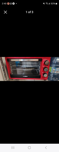 Brand new red Lody toaster oven