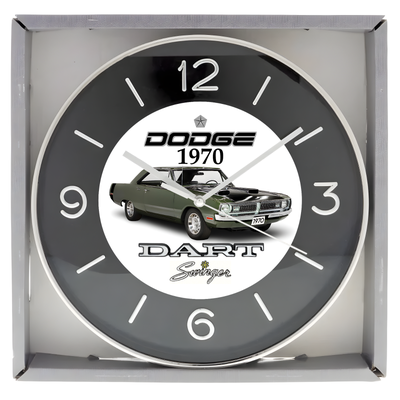 Brand new boxed wall clock approximately 10 inches in diameter featuring Custom designed artwork. Cl...