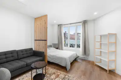 Studio neuf meublé/new furnished studio 1 min metro Jean Talon