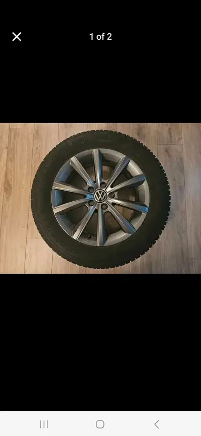 17" Alloy Taos Winter Tire Package Tires: Continental VikingContact 7 - 225/55R17 Condition: Lightly...