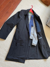 HUGO BOSS Trench Coat, Vest, Yves Saint Laurent Tie