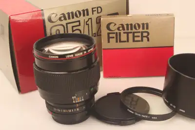 Canon FD NFD 85mm f/1.2 L Lens, View more