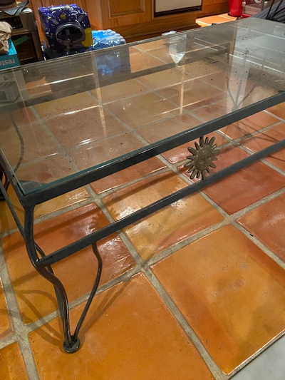Glass and Iron Coffee and End Tables, View more