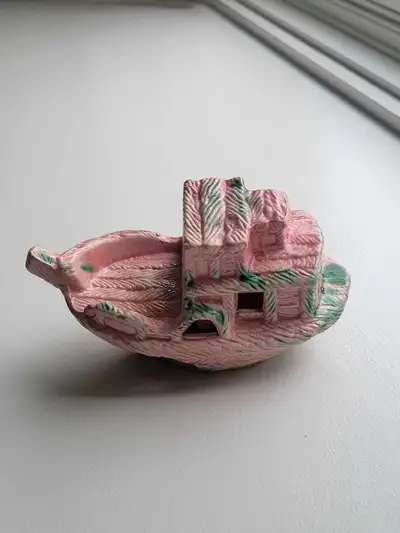 Vintage Shipwreck aquarium ornament, View more