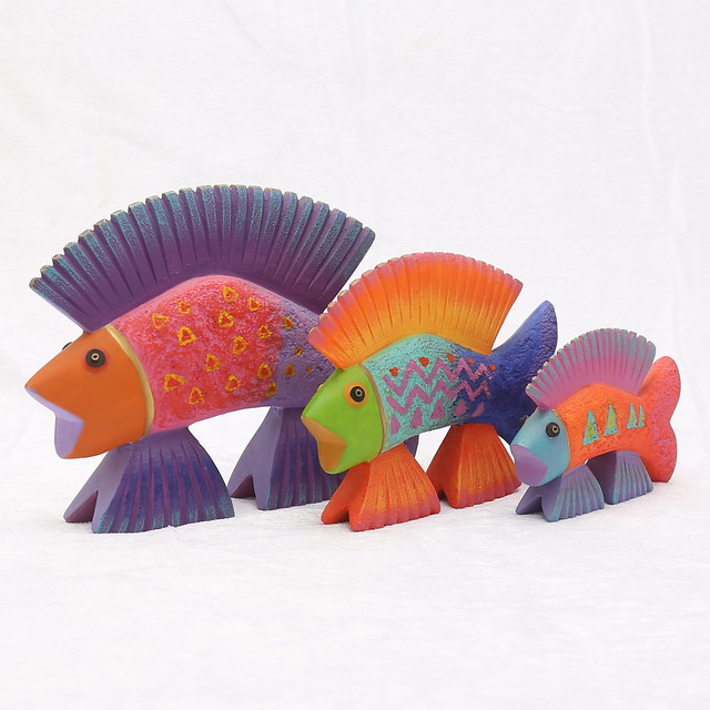 SET OF 3 DECORATIVE FISH FROM ARTIST LAUREL BURCH in Home Décor & Accents in Charlottetown - Image 2