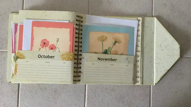 Meadows Flowers Telephone Event Diary Book62863729341313123