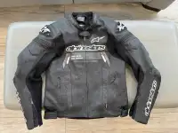 Manteau de cuir Alpinestars pour moto