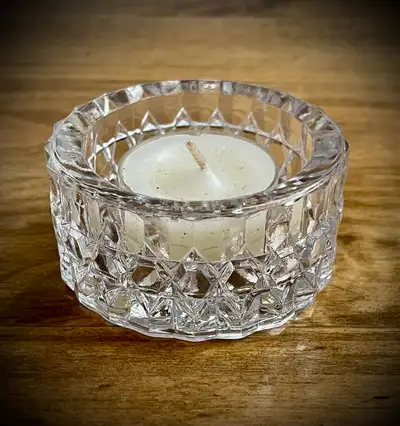 Tea Light Holder • Heavy • Brilliant Cut, View more