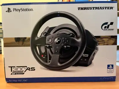 Thrustmaster T300RS GT Edition Force Feedback Racing Wheel Set — In Box Includes: • T300RS Servo Bas...