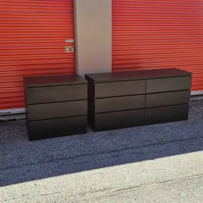 Black Color. Smaller one: $130 Wider one: $250 Black color. Original Malm Series. Ikea does not sell...