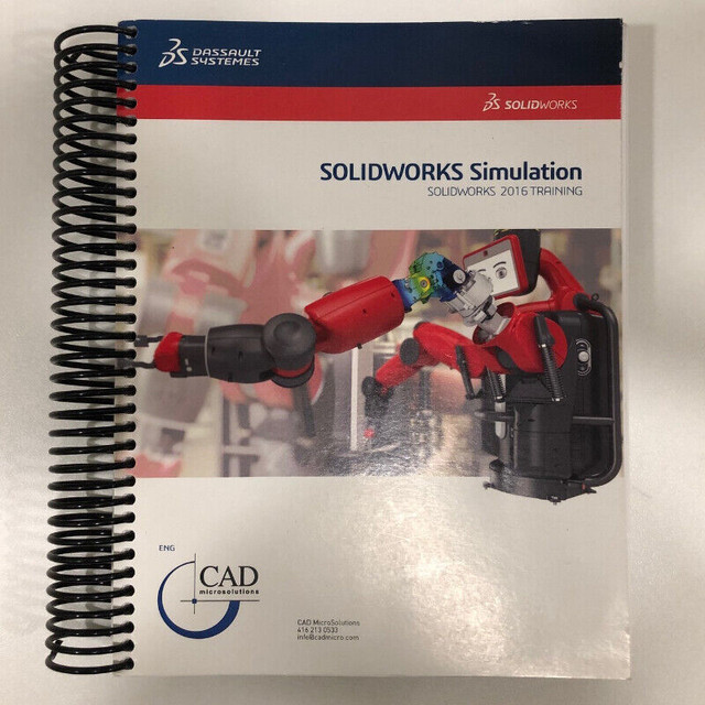 SolidWorks 2016 - Simulation Training Book in Textbooks in Kawartha Lakes
