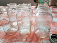Mason jars -good for tomato sauce /$ 2 each 