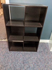 Small 2 by 3 partially open shelf 