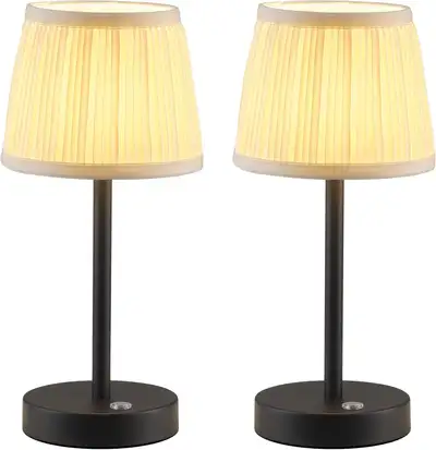 ❤️✅NEW IN BOX: Cordless Table Lamp Set of 2, View more
