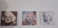 3 Marilyn Monroe Paintings