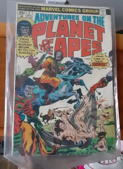 Adventures on the Planet of the Apes was a standard-sized 32-page comic book series published by Mar...