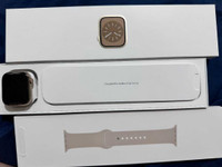 Apple Watch Series 9 GPS 41mm Starlight Aluminium Case with Star