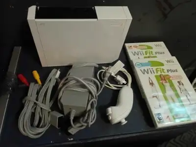 $25 all inclusive for system, sensor bar, and all the cords. Plus there's 2 Wii fit plus discs for b...
