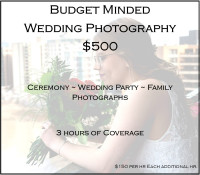 Budget Wedding Photography