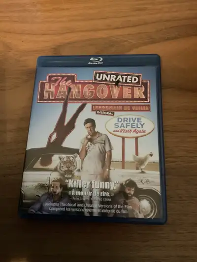 Get ready for a wild ride with The Hangover on Blu-ray, featuring both the theatrical and unrated ve...