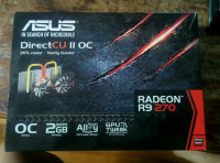 GPU Radeon R9 270 Asus DirectCU II oc 2gb gaming graphic card