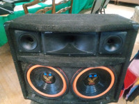 P.A. style speakers