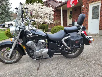 Black 750 cc Honda Shadow in good condition. Low milage 14090 kms. Garaged for past 9 years. New bat...