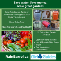 Rain Barrel Fundraising Sale