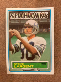1983 Topps Steve Largent football card (#389)