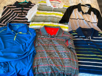 Men’s Large - 5 golf shirts & 1 wind pullover - EXCELLENT Condit