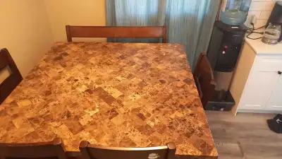 Dining Room Table and 4 Chairs, View more