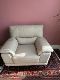 Silver grey chair with metal legs (2)