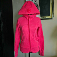 Lululemon Red Pink Scuba Hoodie Size Small Jacket 4