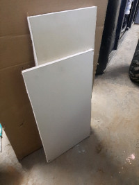 3 small pieces of drywall