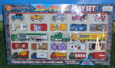 Modèles Diecast...Ensemble flambant neuf dans boîte vitrée scellée d'usine...25 Autos & Camions...To...