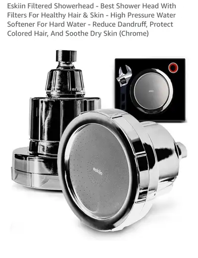Transform your shower into a spa-like experience with this Eskiiin filtered showerhead, designed to...