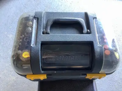 Matercraft rotary tool with case and assessory attachments. Plus brand new 500 pcs. general purpose...