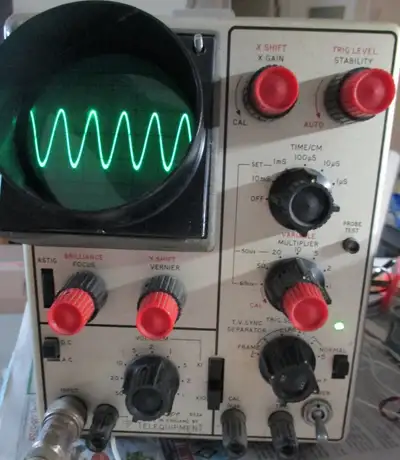 Vintage Telequipment S32A Oscilloscope w/probe 6mHz., View more
