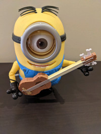 Brand New Interactive Minion Stuart with Guitar