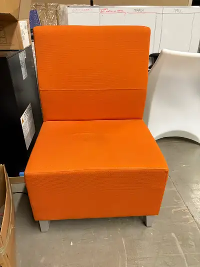 Modern Orange Armless Accent Chair, View more