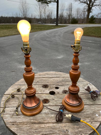 Vintage Les Meubles Roxton, Quebec lamps 
