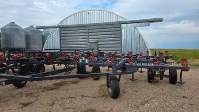 flexicoil 600 series three section 42 foot chisel plow,asking $16500, open to offers.has mounted har...