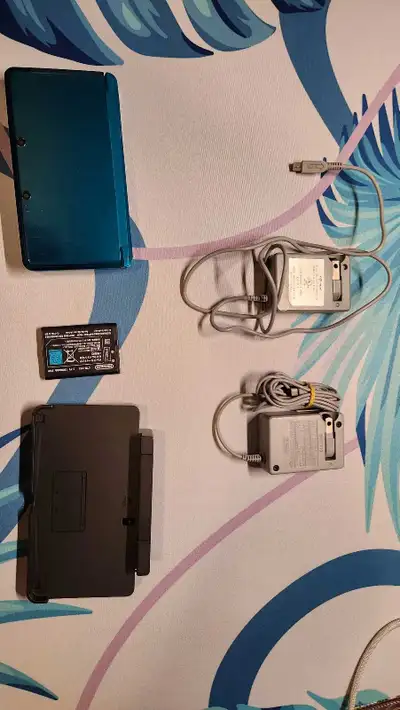 Nintendo 3DS + Chargers + Dock, View more