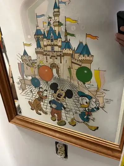 Disney poster mirror vintage rare, View more