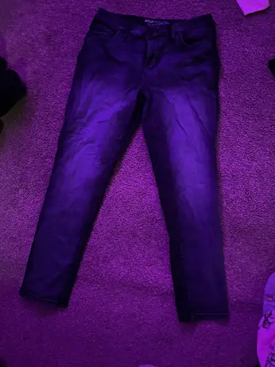 Never worn women’s size 14 black denim jeans, View more