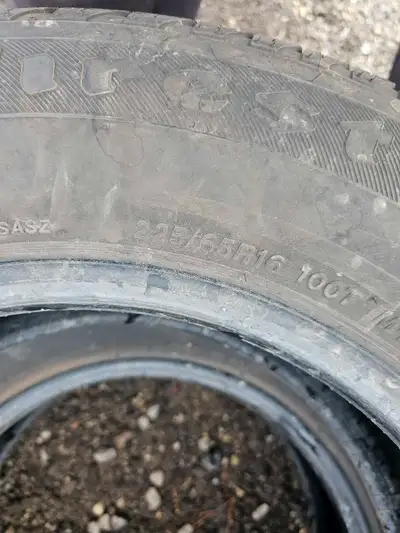 Pair of firestone all seasons tires thread is about 90% 4037971904