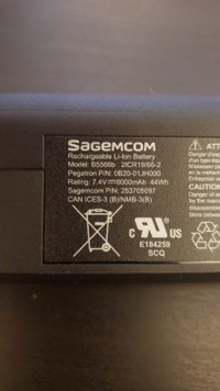 SAGECOM B5566 BATTERY