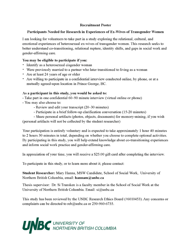 Women Wanted for Research Interview