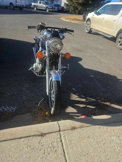 This is a 1980 Honda CB750 motorcycle project bike that is not currently running and requires work....