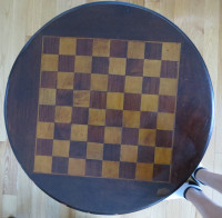 ANTIQUE CHESS TABLE  CIRCA 1870